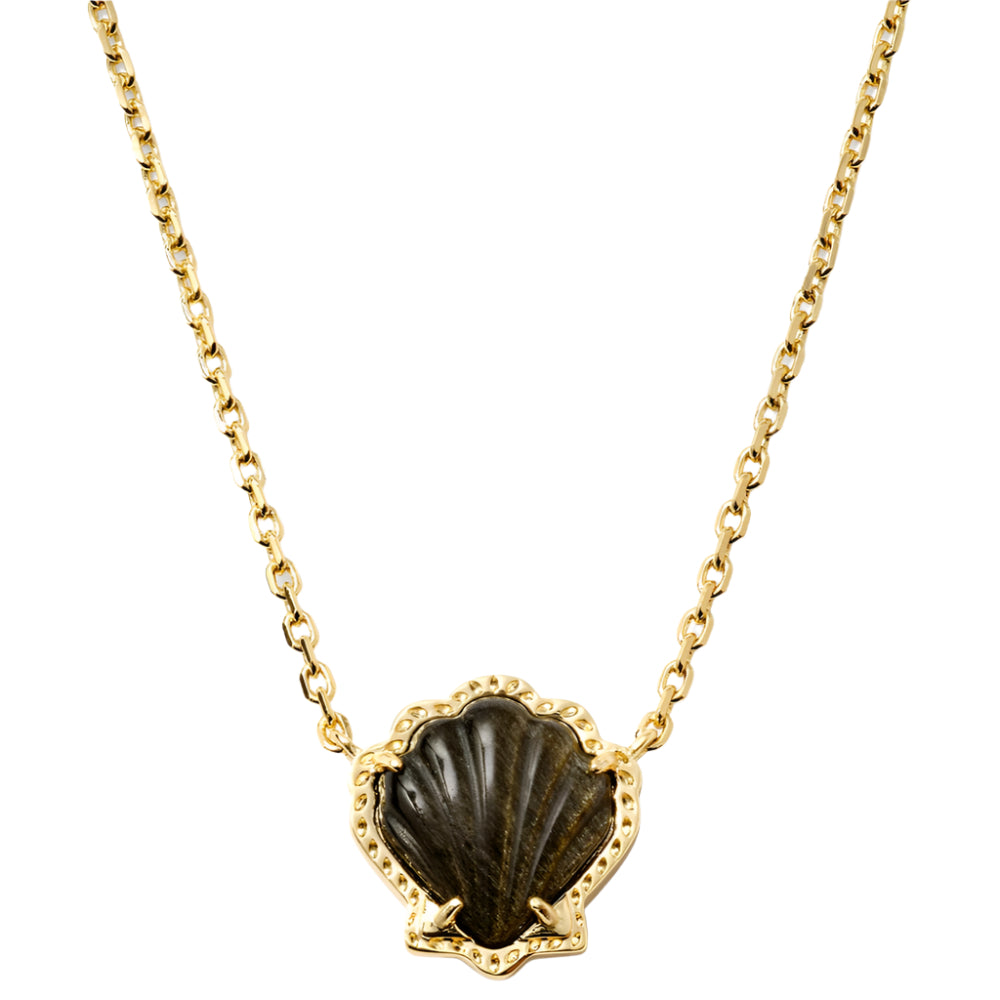 Kendra Scott Brynne Gold Shell Pendant Necklace