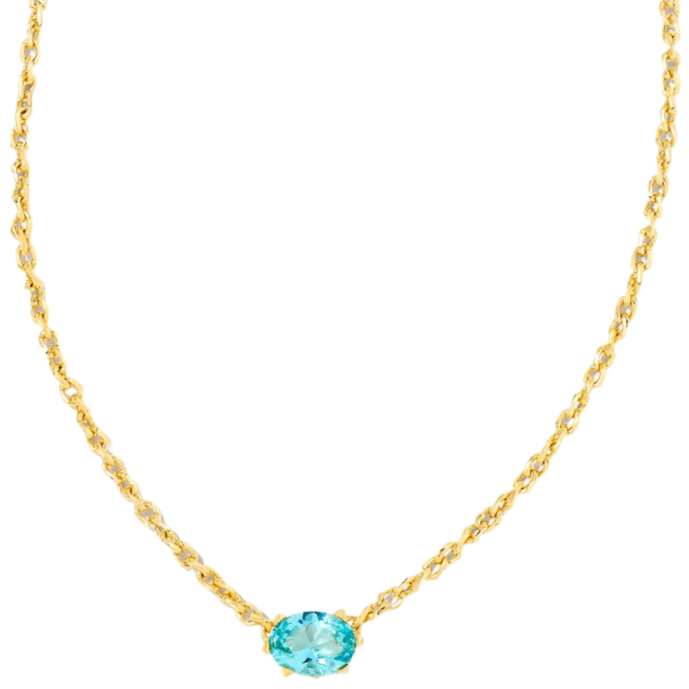 Kendra Scott Cailin Gold Crystal Pendant Necklace