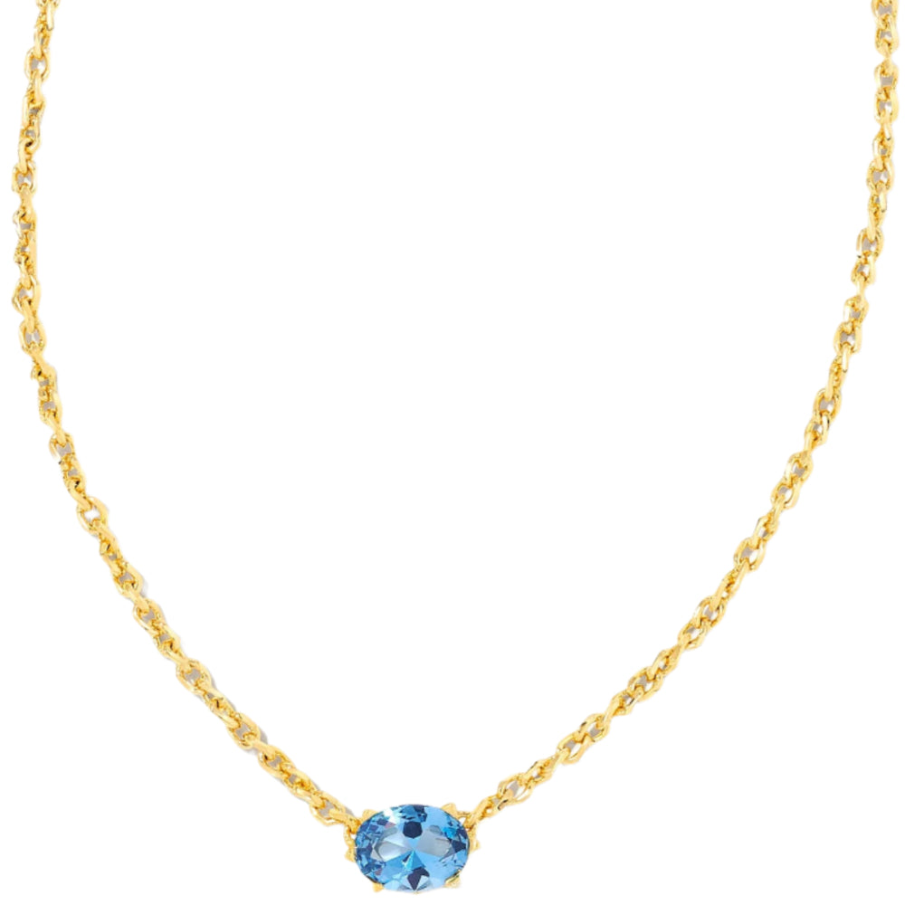 Kendra Scott Cailin Gold Crystal Pendant Necklace