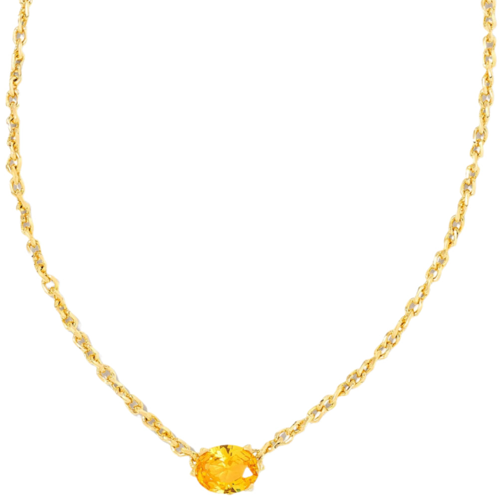 Kendra Scott Cailin Gold Crystal Pendant Necklace