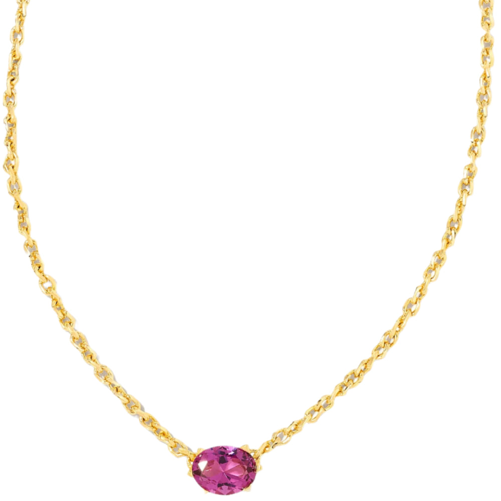 Kendra Scott Cailin Gold Crystal Pendant Necklace