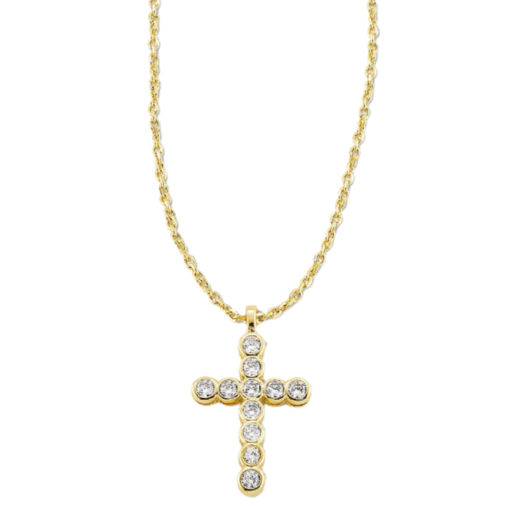 Kendra Scott Crystal Cross Pendant Necklace