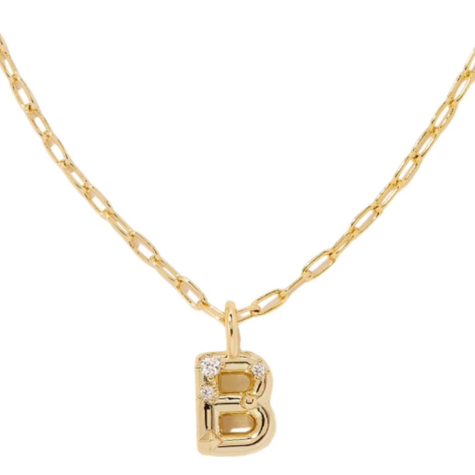 Kendra Scott Gold Crystal Letter Pendant Necklaces