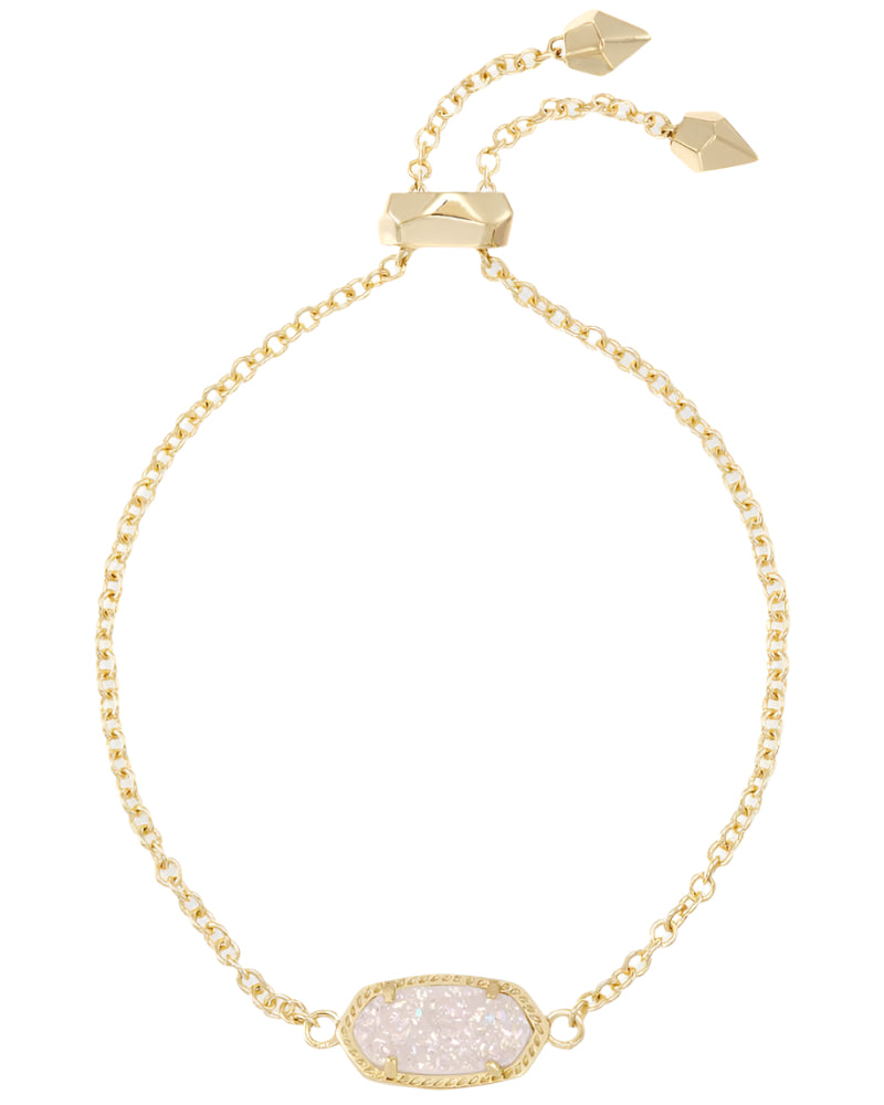 Kendra Scott Elaina Adjustable Chain Bracelet w/ Drusy Crystal