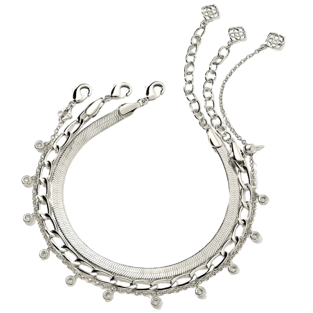 Kendra Scott Kassie Silver Bracelet Set - 3 pc.