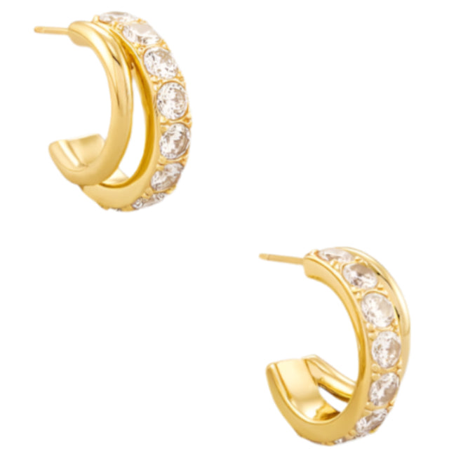 Kendra Scott Livy "Huggie" Crystal Earrings