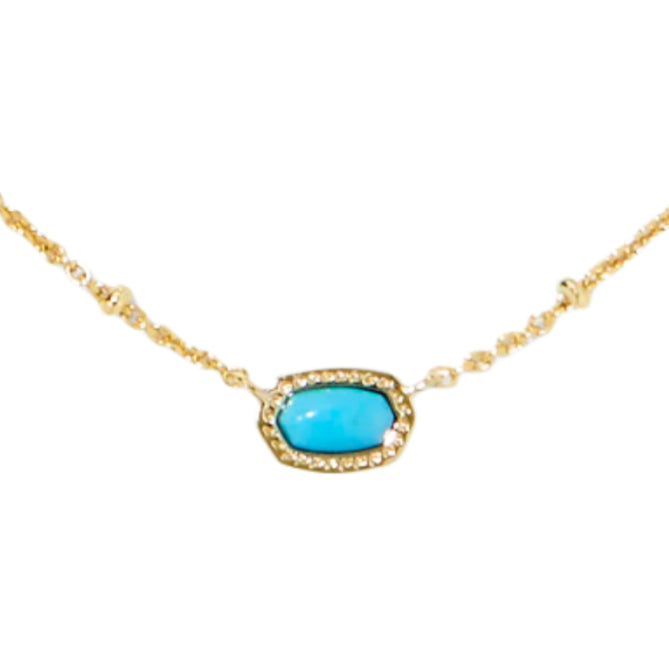 Kendra Scott Mini Elisa Gold Satellite Pendant Necklace