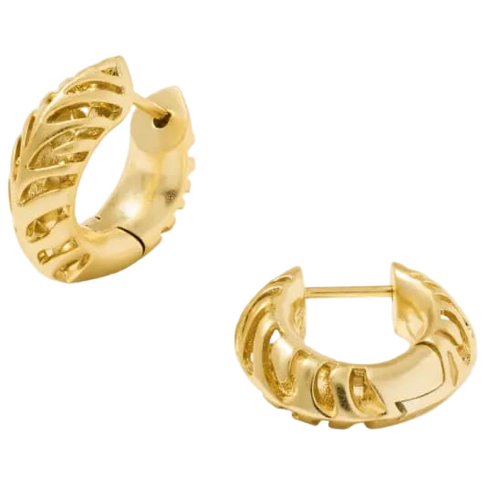 Kendra Scott Mikki Tiger Stripe Huggie Earrings