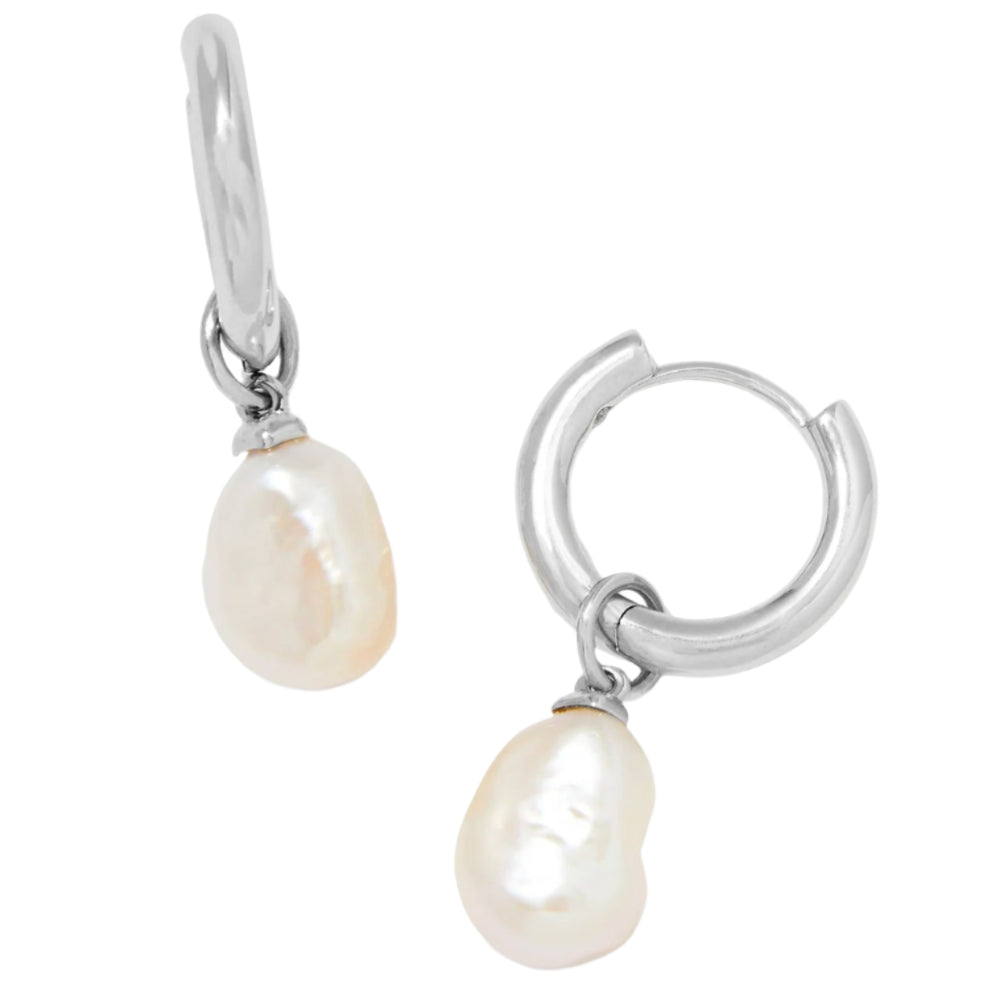 Kendra Scott Willa Pearl "Huggie" Earrings