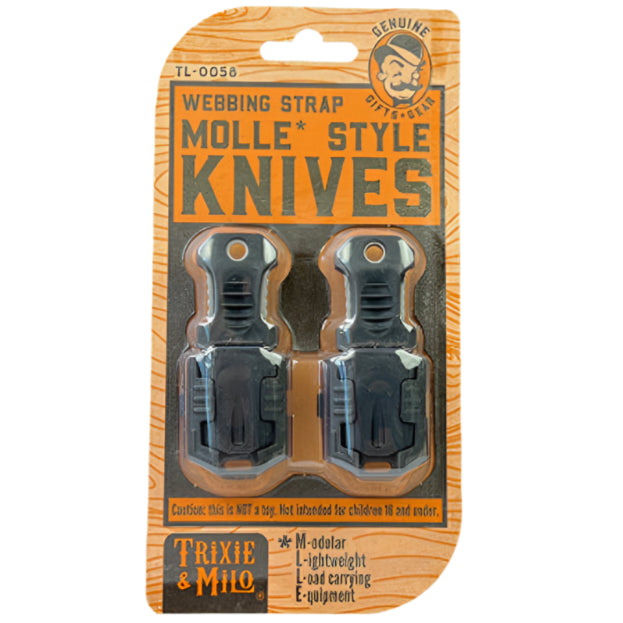 Trixie & Milo Clip-On MOLLE Knives - 2 pc.