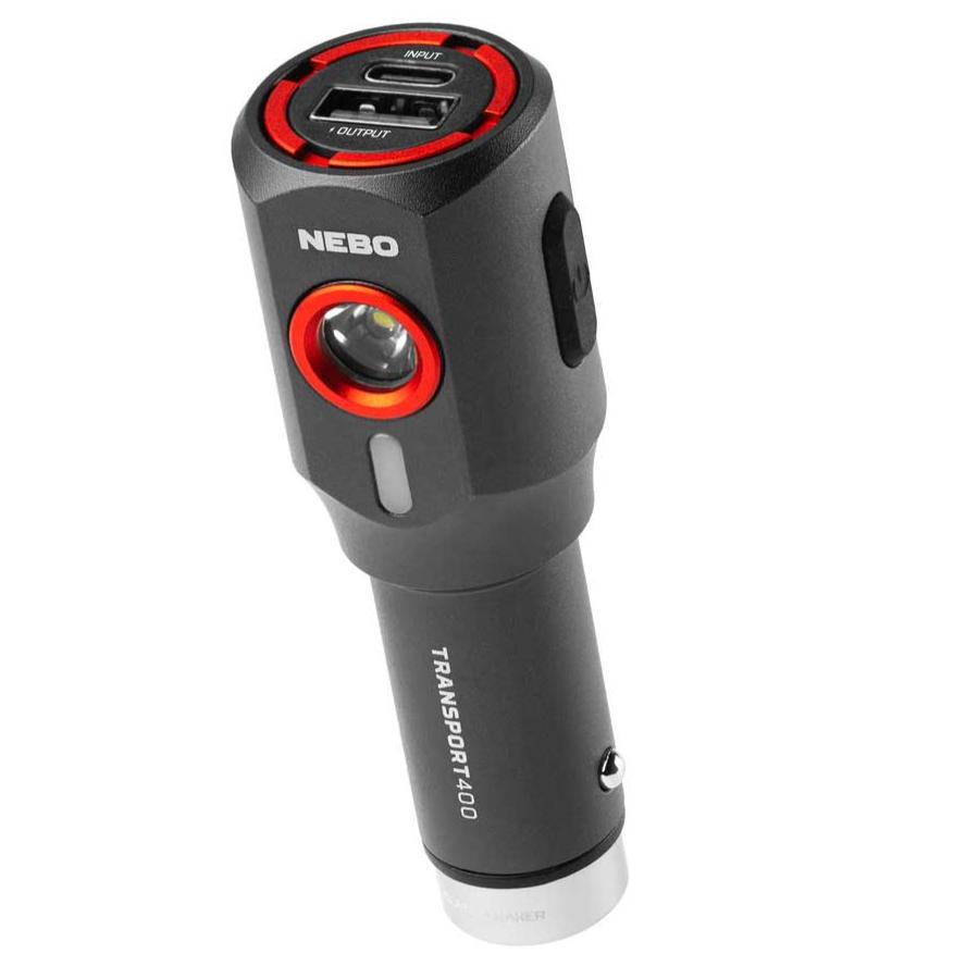 NEBO Transport 400 Car Charger & Flashlight