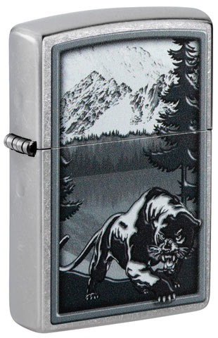 Mountain Lion Design Zippo Lighter