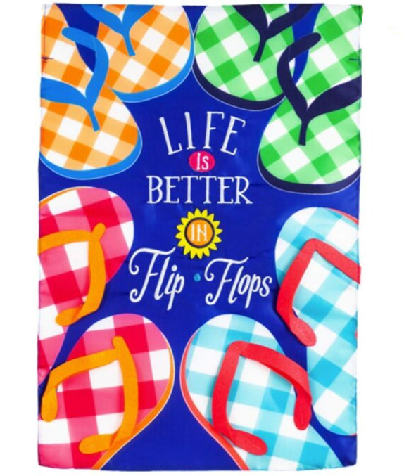 Evergreen Summer Themed House Flags - 28" x 44"