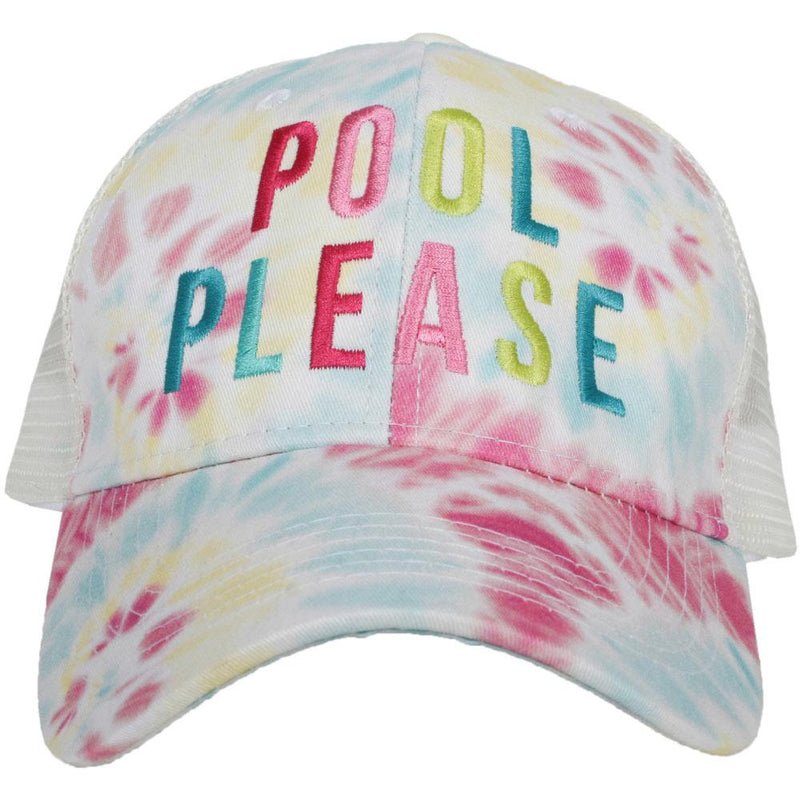 "Pool Please" Tie Dye Hat