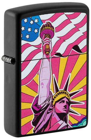 Lady Liberty Design Zippo Lighter