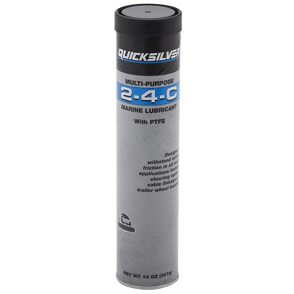 Quicksilver 2-4-C Marine Grease Cartridge - 14 oz.