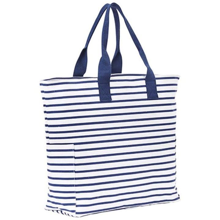 RockFlowerPaper Bateau Stripe Carryall Tote
