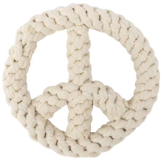 Harry Barker Cotton Rope Peace Sign Dog Toy