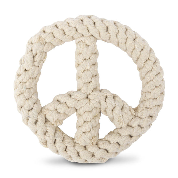 Peace On Earth Rope Dog Toy