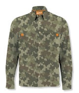 Old Tejas Camo East Texas Olive Field Shirt - Long Sleeve