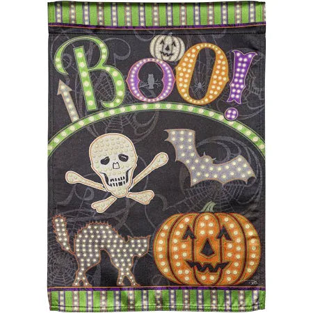 Halloween Icons "Boo!" House Flag - 29" x 43"