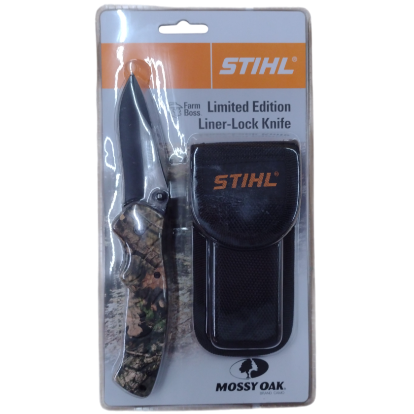 Stihl Limited Edition Farm Boss Camo Liner-Lock Knife - 3"