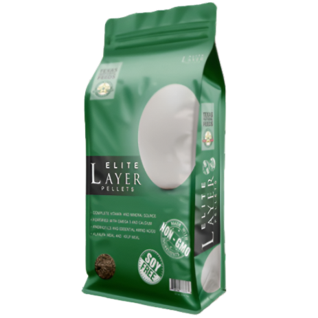 Texas Natural Feeds Elite Layer Poultry Feed Pellets - 10, 30, & 50 lb.
