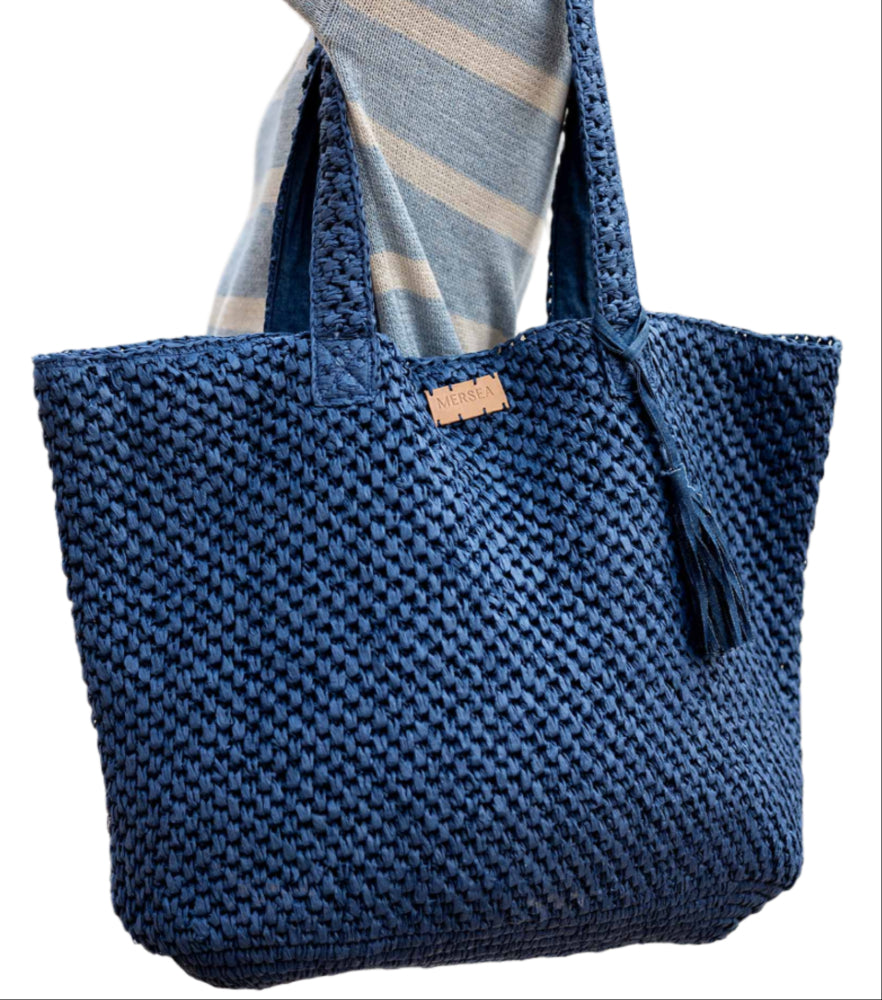 Mersea Raffia Sun Chaser Beach Tote