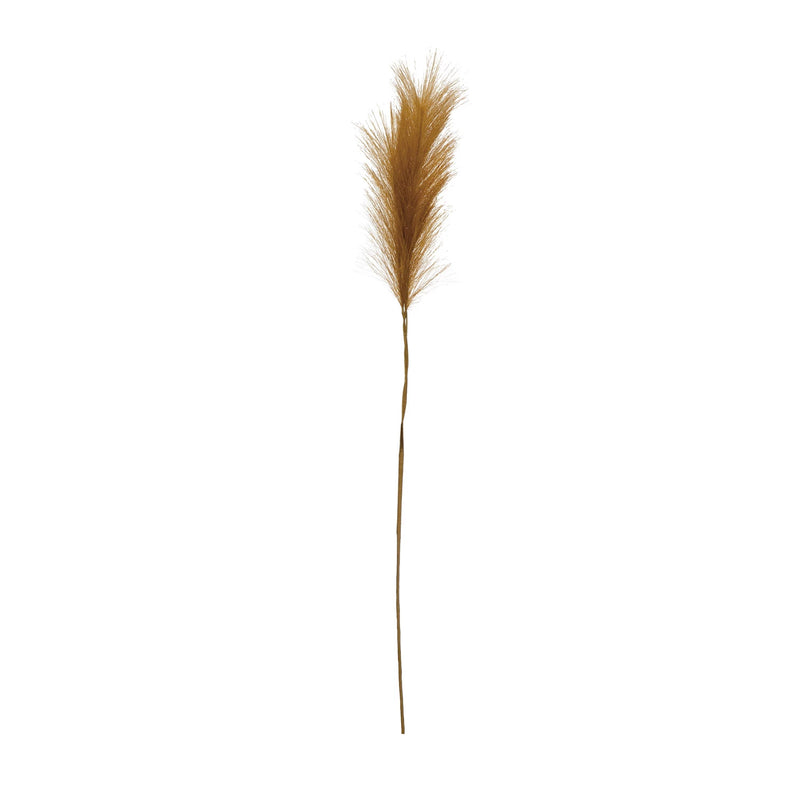 Faux Grass Plume, Wheat Color - 39" H