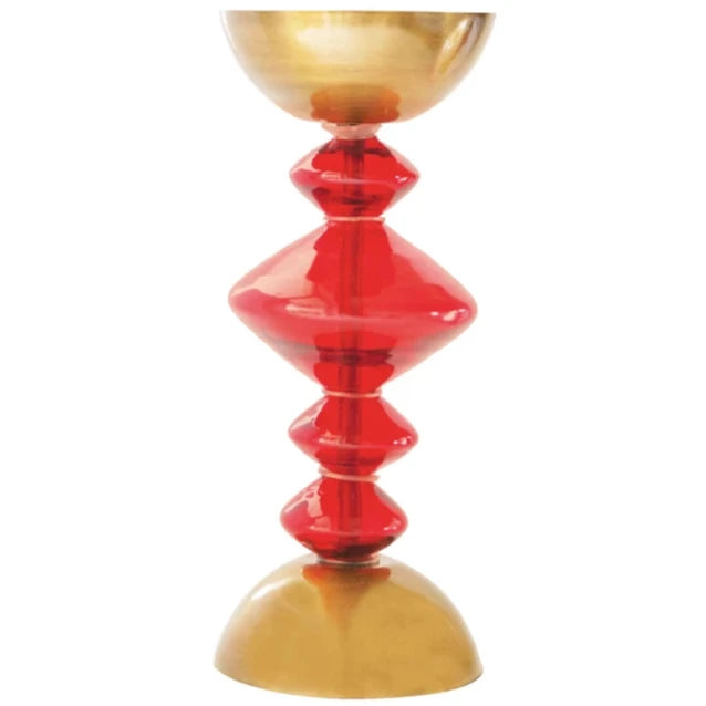 Glass 4" Pillar Candle Holder
