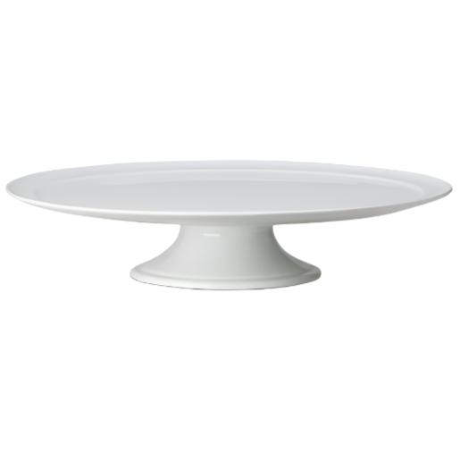 Whiteware Pedestal Cake Plate - 14"