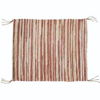 Jute Fringe Cinnamon Chindi Rug - 24" x 36"