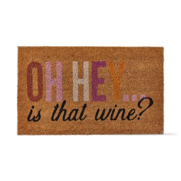 "Oh Hey Is That Wine" Coir Mat