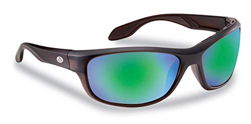 Flying Fisherman Cayo Sunglasses - Bronze Frame Amber-Green Mirror Lens