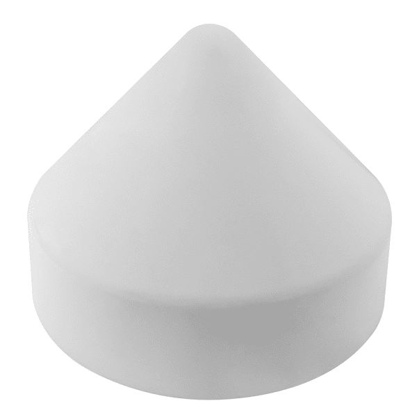 Cone Piling Cap, White