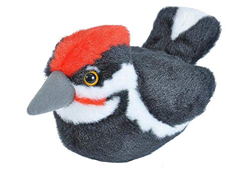 Audubon II Plush Pileated Woodpecker With Authentic Bird Sound - 5"
