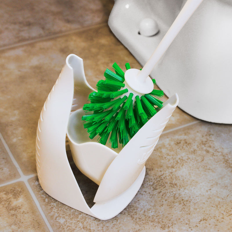 Bowl Brush and Caddy - Green/White - 3"