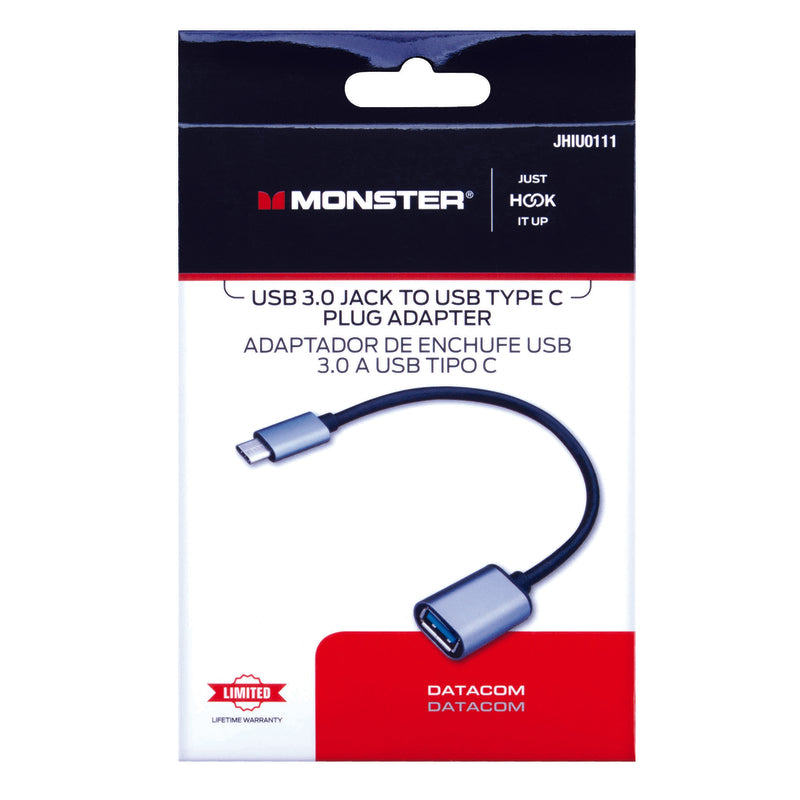 Monster USB 3.0 Jack To USB Type C Plug Adapter