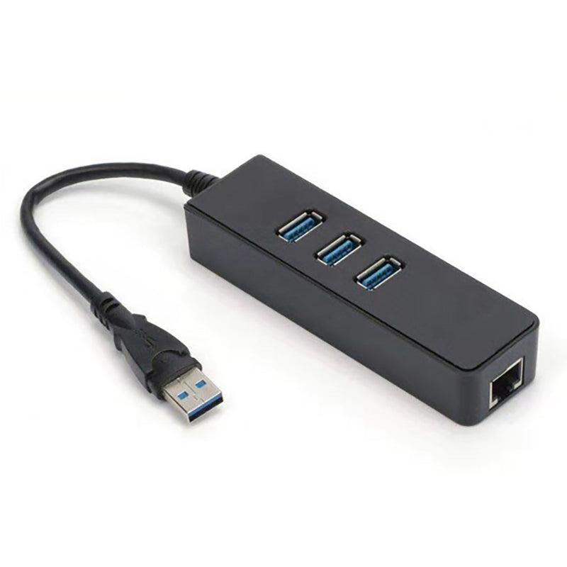 Monster USB 3.0 Plug to (1) RJ45 Ethernet Jack With 3 USB 3.0 Ports Adapter