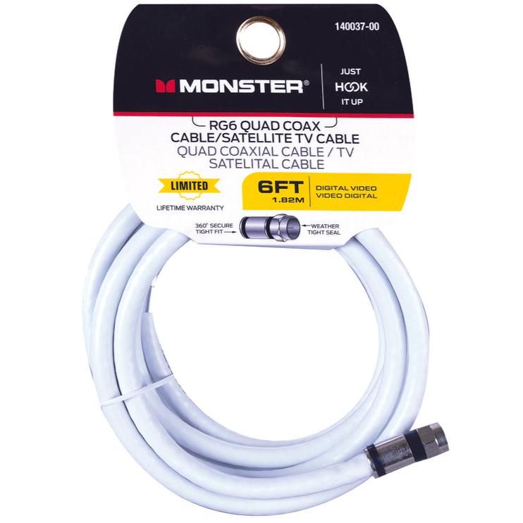 Monster RG6 Quad Coaxial Cables