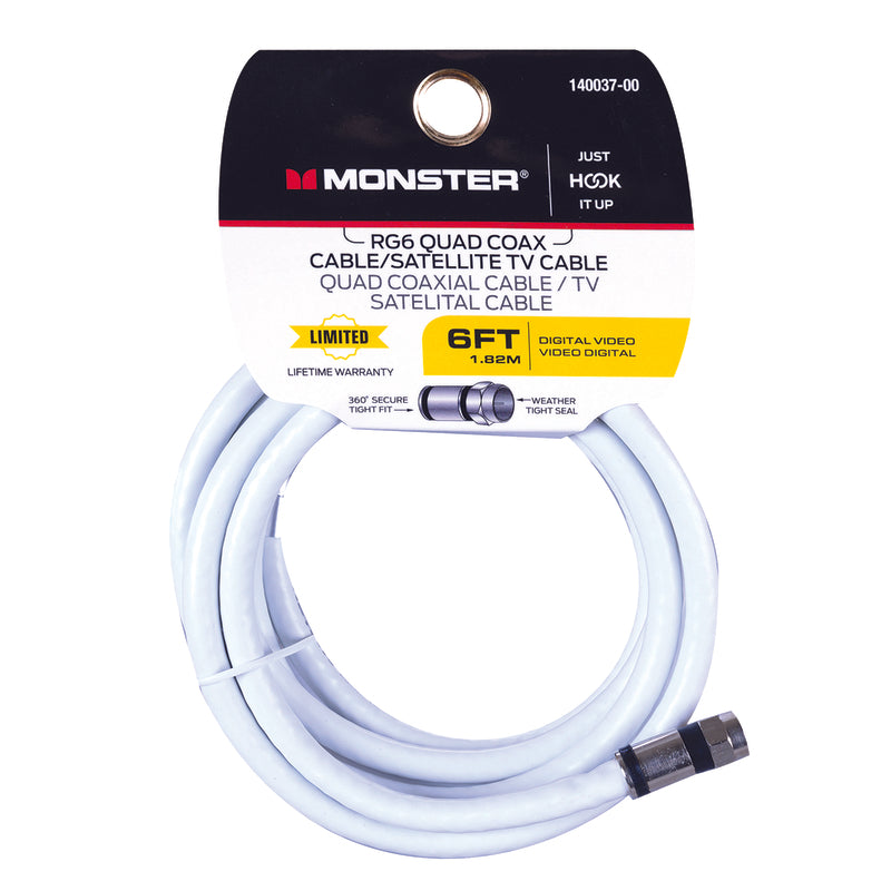 Monster RG6 Quad Coaxial Video Cable