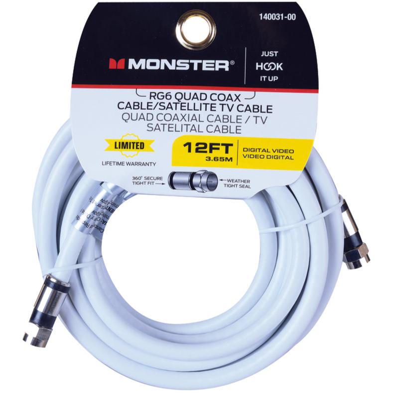 Monster RG6 Quad Coaxial Cables