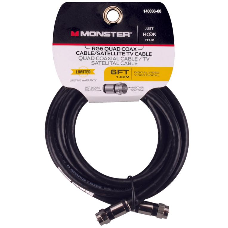 Monster RG6 Quad Coaxial Cables
