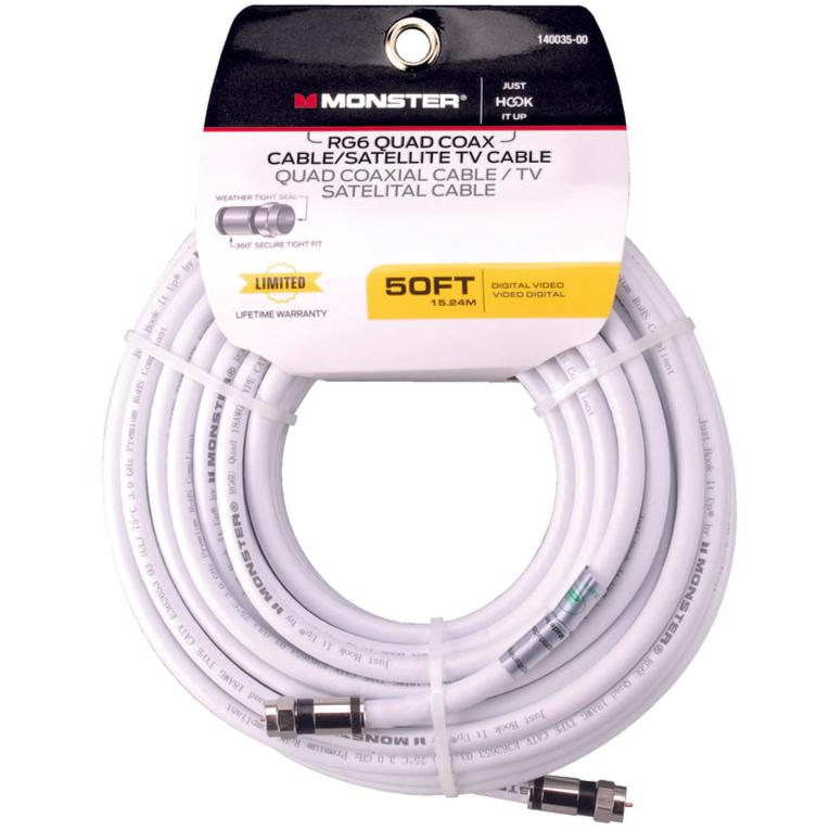 Monster RG6 Quad Coaxial Cables