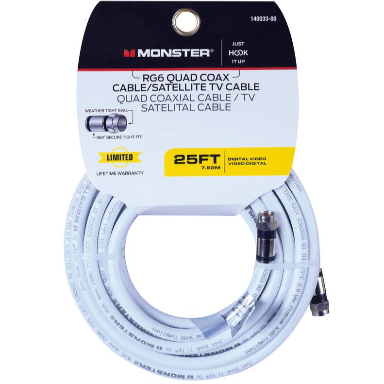 Monster RG6 Quad Coaxial Cables