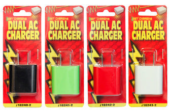 Dual AC Wall Charger 2.1 / 1amp