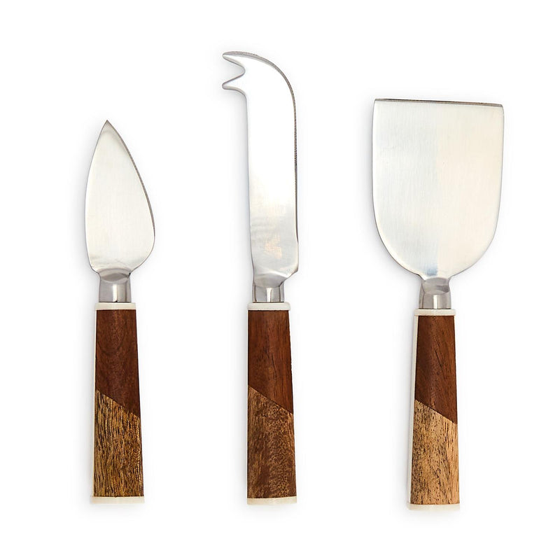 Bi-Color Cheese Knives -Set of 3