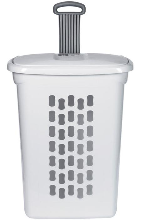 Sterlite Wheeled Plastic Laundry Hamper - 2 bus.