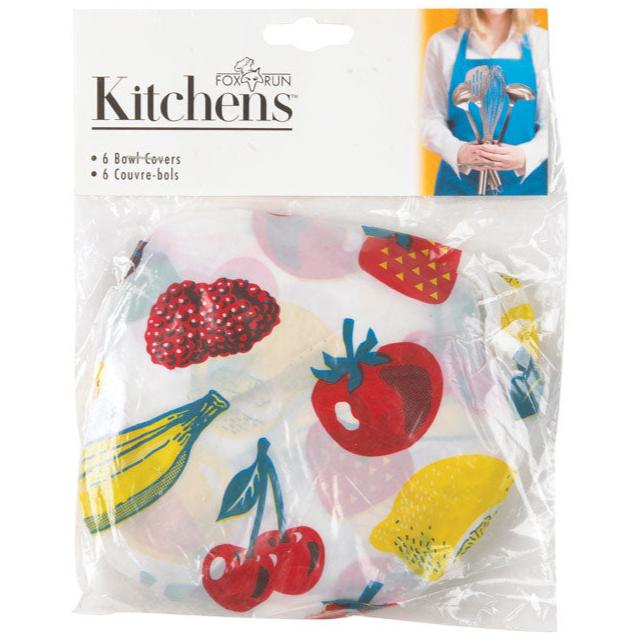 Reusable Elastic Bowl Covers (Assorted Fruits) - 6 pc.
