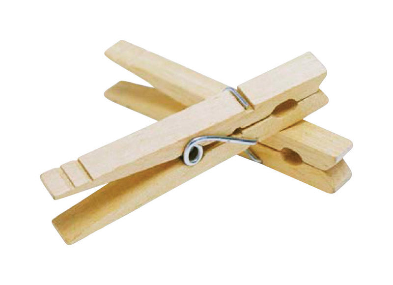 Wood Clothes Pins - 100 Count - 3.38"